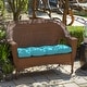 preview thumbnail 6 of 16, Arden Selections Outdoor 18 x 41.5 in. Wicker Settee