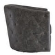 preview thumbnail 5 of 4, Brentlow Distressed Black Swivel Chair