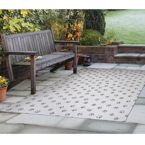 Foss Floors 6X8 Paws Indoor/Outdoor Area Rug Overstock 35473996