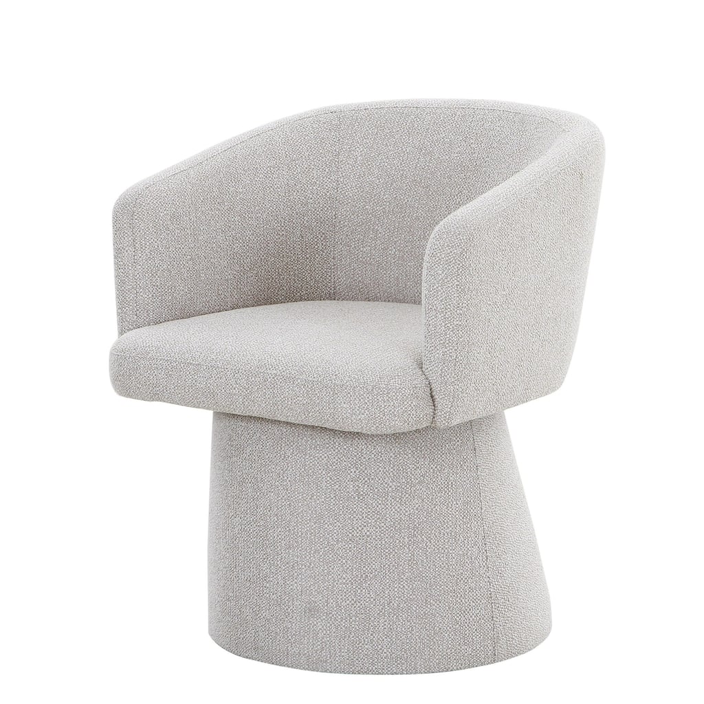 Modrest Linton Modern Light Grey Fabric Dining Chair