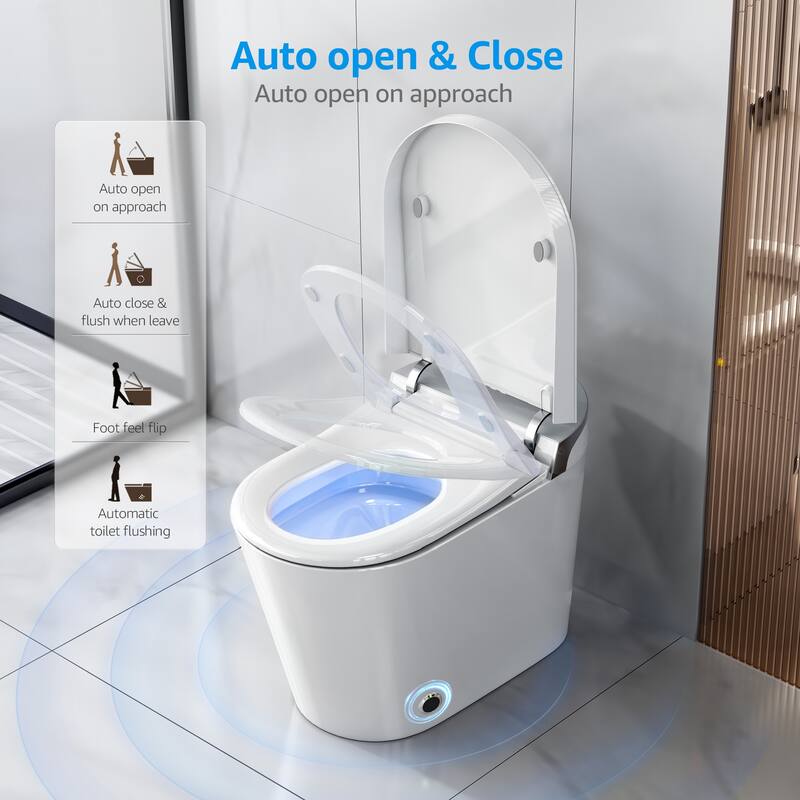 Yulika G7Pro Luxury Smart Toilet with Built in Bidet Seat with Tank Remote Control Remote Control and Flushing