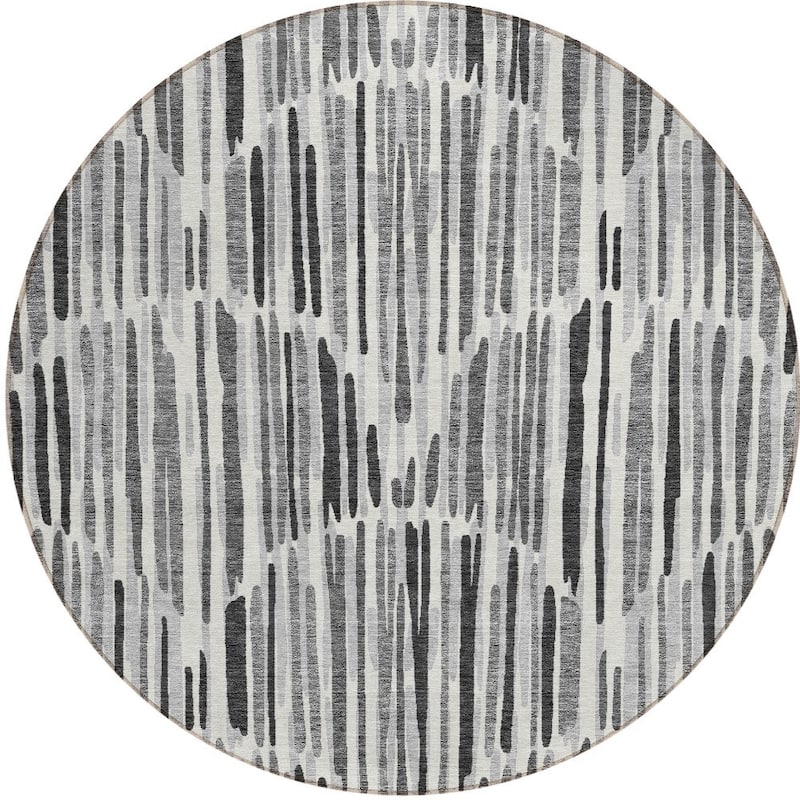 HomeRoots Abstract Transitional Rectangle Outdoor Rug