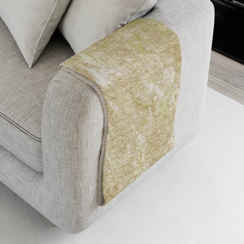 Premium Machine Washable Abstract Flow Sherpa Throw Blanket