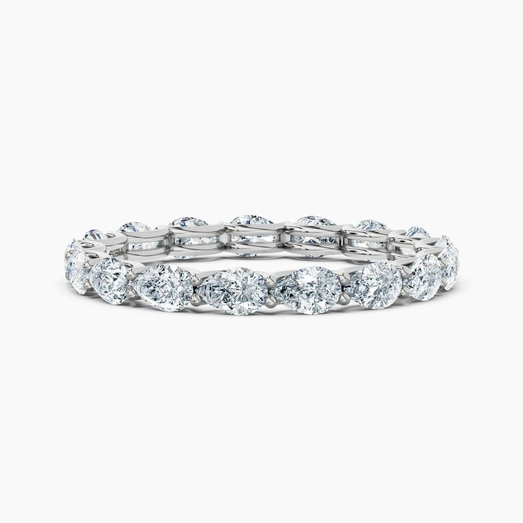 Auriya 14k Gold Pear East-West Lab Grown Diamond Eternity Band 1.70 - 6.75 ct. tw. (F-G, VS)