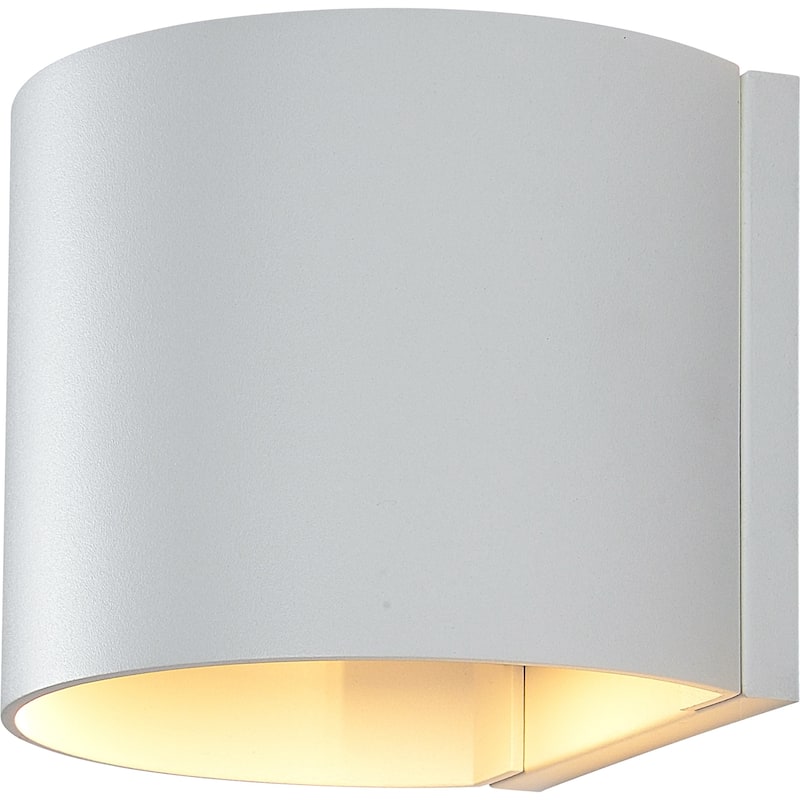 Matte White Zak Wall Sconce - 6"