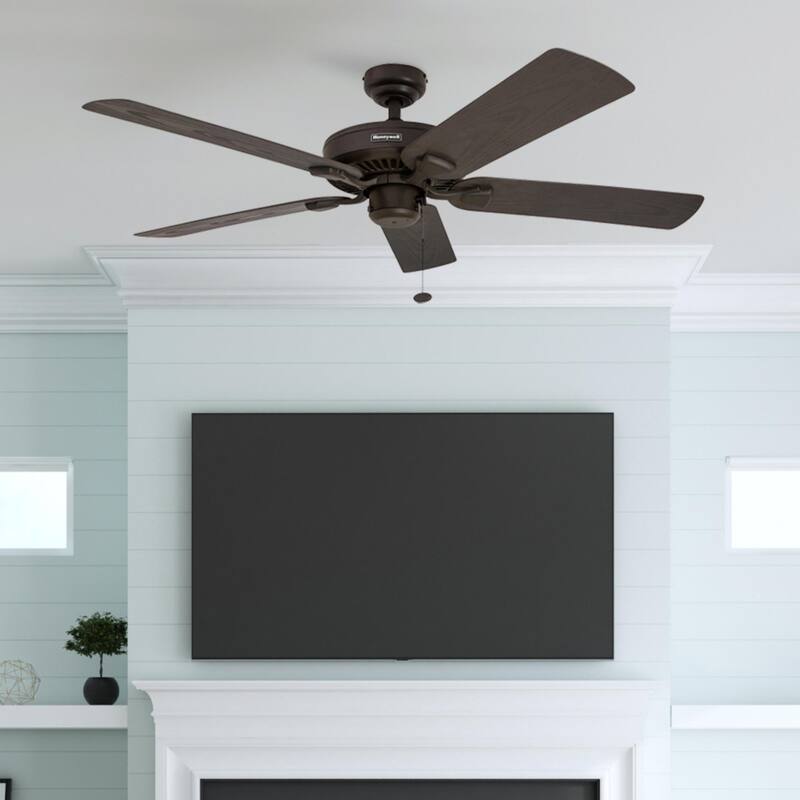 52" Honeywell Belmar Wet Rated Indoor/Outdoor Ceiling Fan, No Light