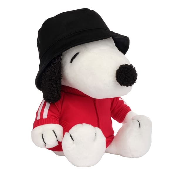 slide 2 of 5, Lambs & Ivy Hip Hop Snoopy Plush Dog Stuffed Animal Toy with Hat & Track Jacket