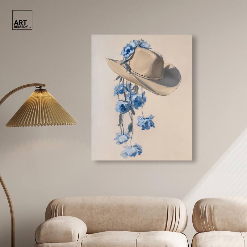 Brimming Blues II Canvas by Art Remedy, Gallery Wrapped