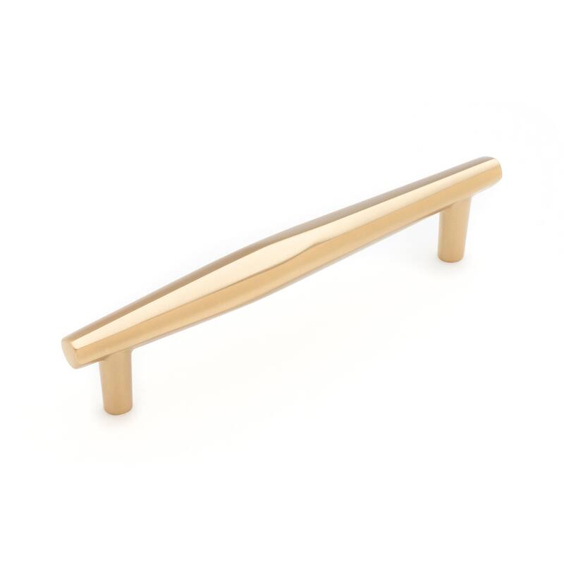 RK International Gibraltar 5 Inch Center to Center Bar Cabinet Pull - Satin Brass