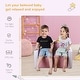 preview thumbnail 4 of 16, Qaba Kids Sofa 2-in-1 Multi-Functional Table Chair Set 2 Seat Couch Storage Box Soft Sturdy