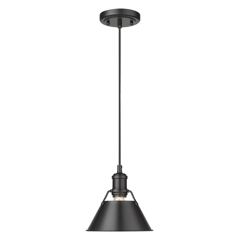 Orwell 1-Light Mini Pendant - Matte Black with Matte Black Shade