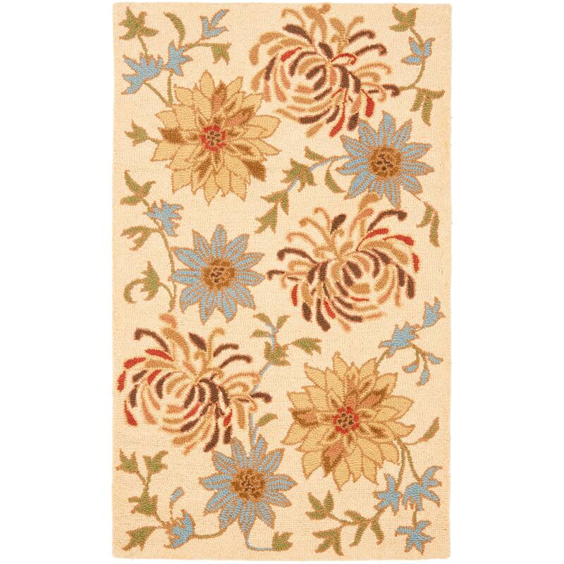 SAFAVIEH Handmade Blossom Arminda Modern Floral Wool Rug