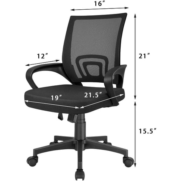 dimension image slide 6 of 5, Homall Office Chair Mesh Desk Chair Computer Chair with Armrest