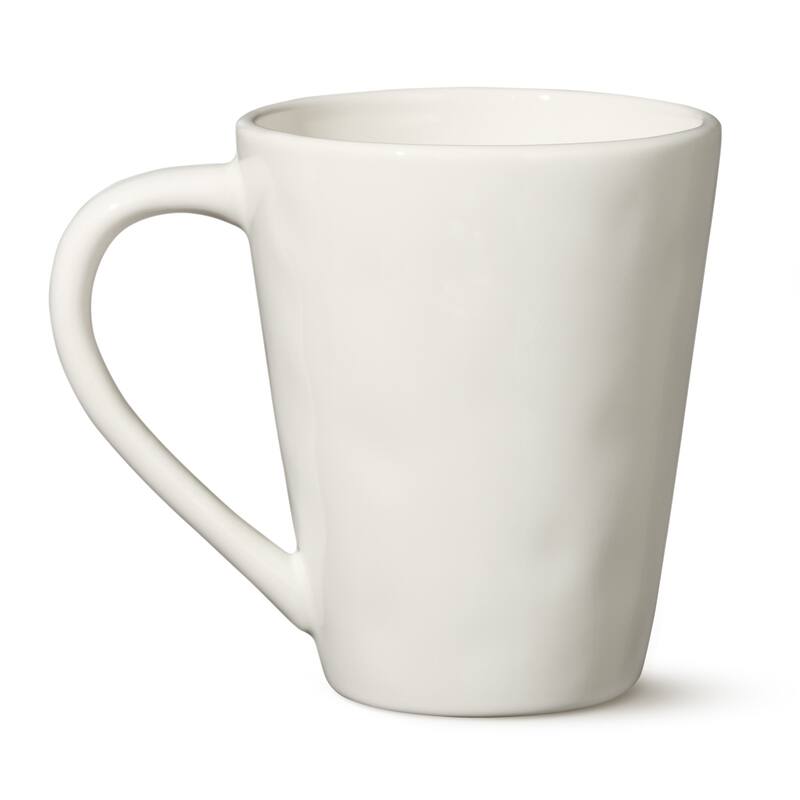 Certified International Linen Cream 18 oz. Mugs,Set of 4 - 5.5"W x 4"D x 5"H