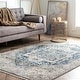 preview thumbnail 56 of 117, Brooklyn Rug Co Camila Faded Medallion Fringe Area Rug 3' x 5' - Grey