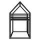 preview thumbnail 15 of 15, Twin Over Twin House Bunk Bed with Built-in Ladder