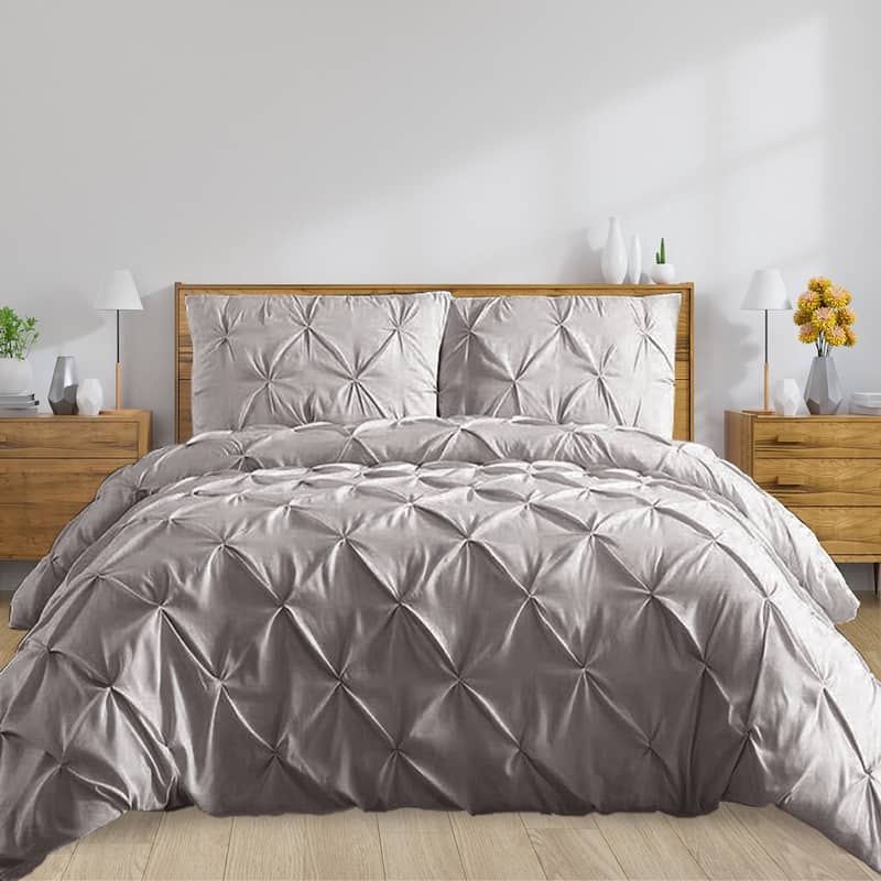Shatex Kids 2 Piece Solid Color Comforter Set
