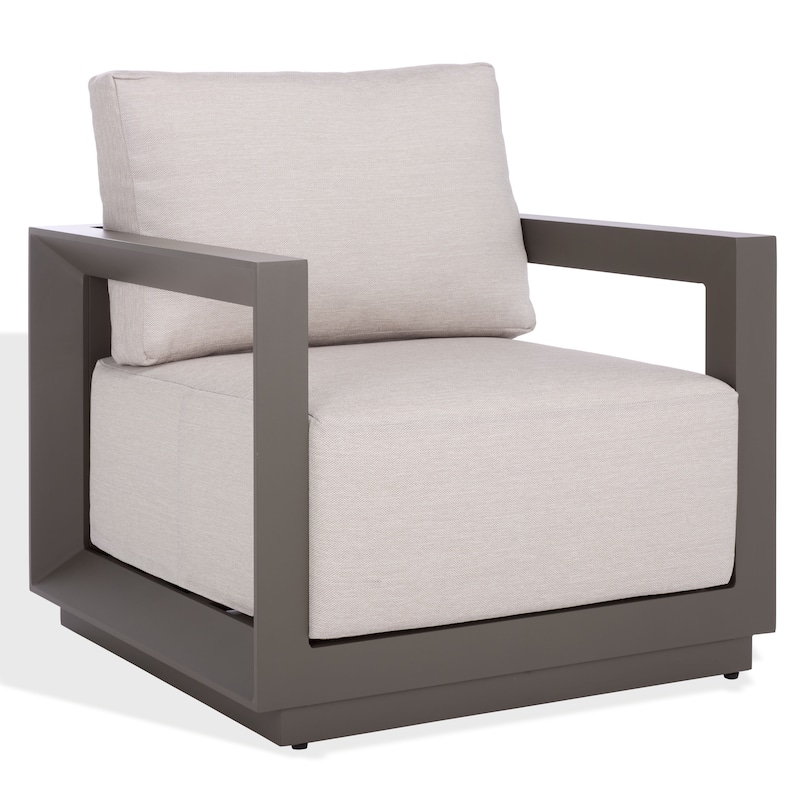 SAFAVIEH COUTURE Donaldo Aluminum Outdoor Chair - 31"W x 30"D x 24"H