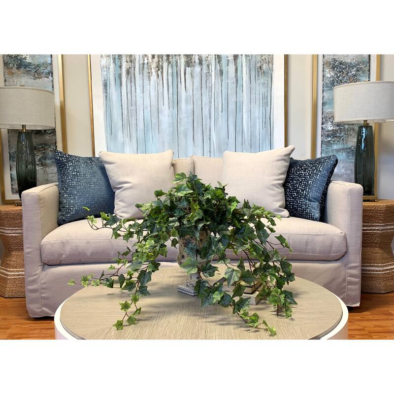 Ivy Arrangement in a Decorative Ceramic Vase - Green