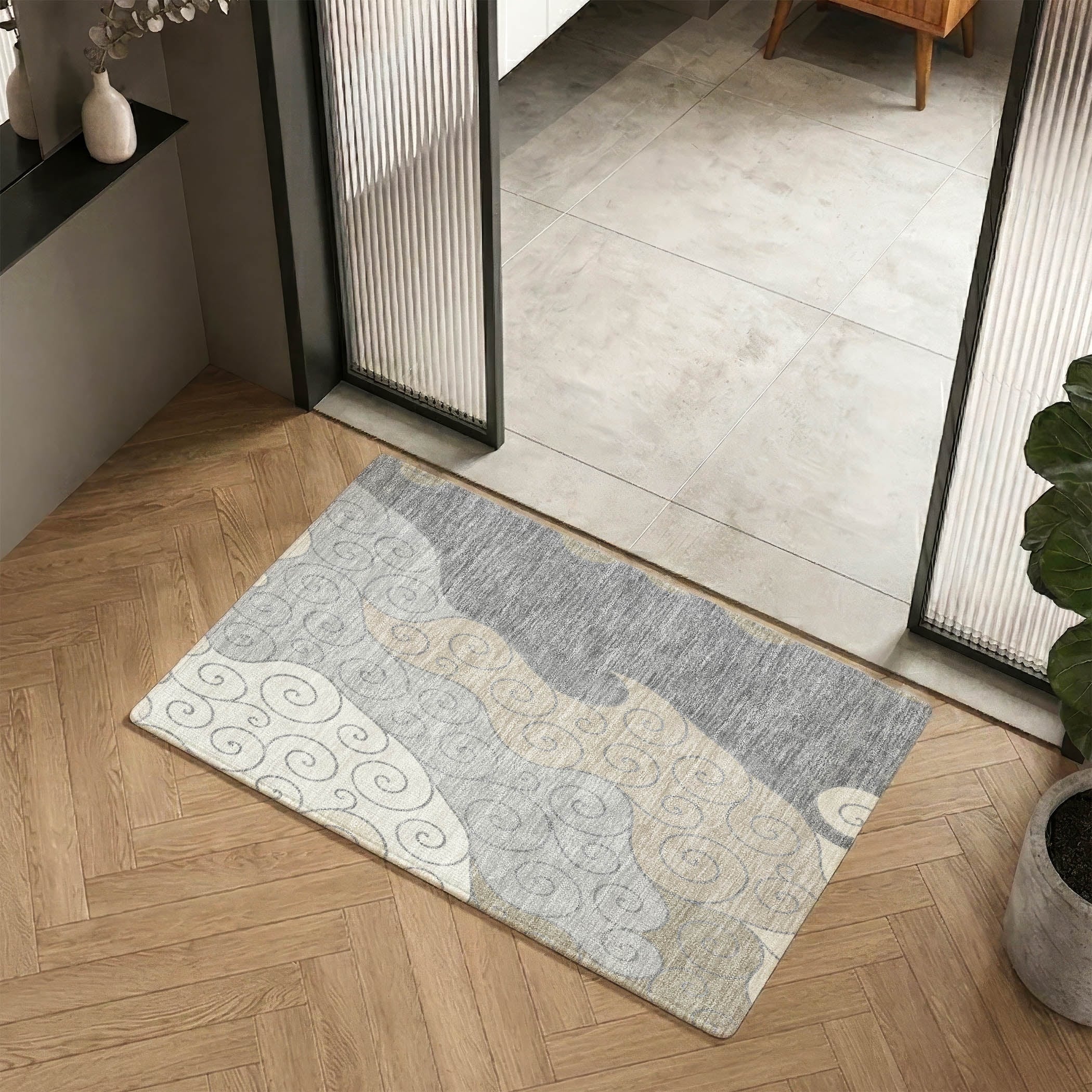 Premium Washable Super Soft Contemporary Marshall Mayfield Rug