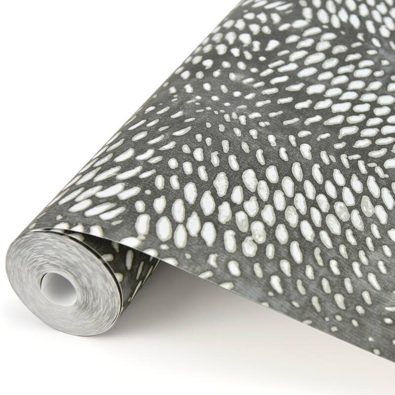 A-Street Prints Ethos Pewter Abstract Wallpaper