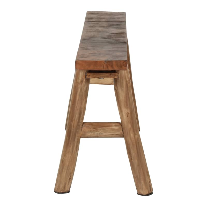 Natural Solid Wood Entryway Bench by East at Main