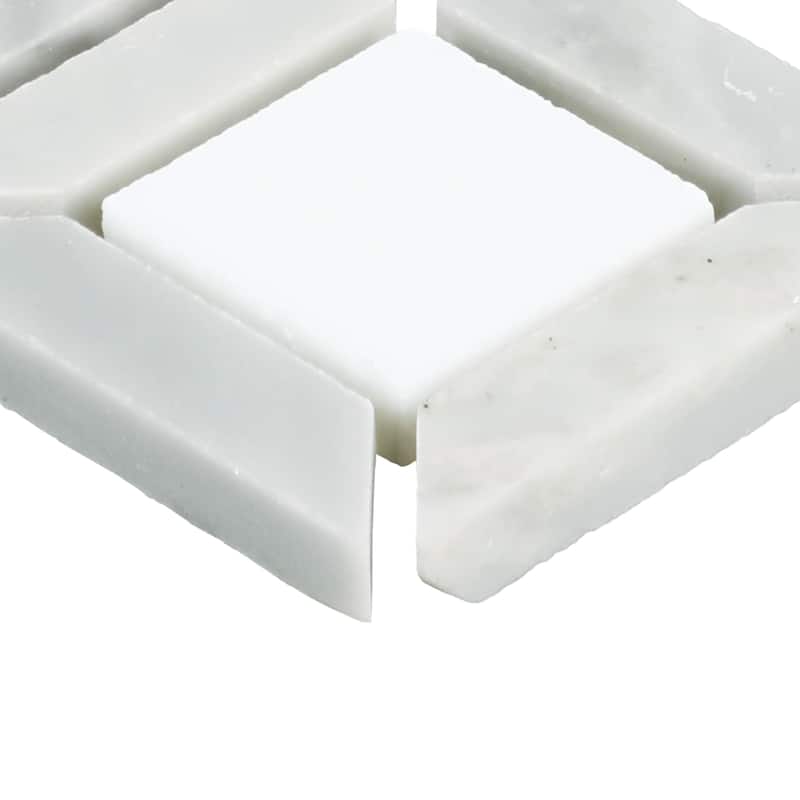 Daltile Gamma 2" Natural Stone Basketweave Wall and Floor Mosaic Tile (Set of 10)