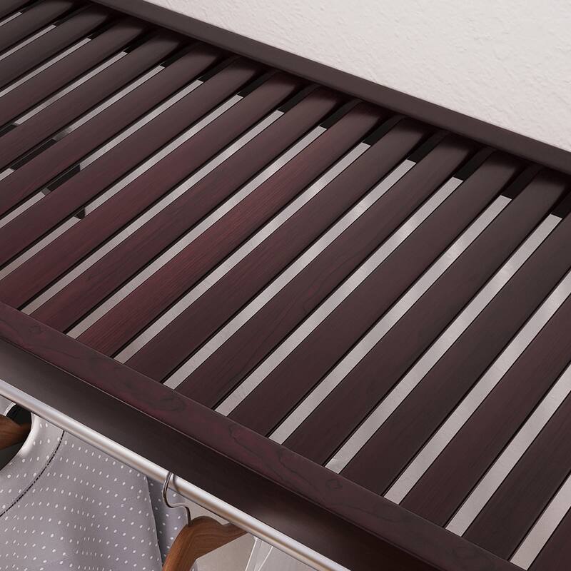 John Louis Home 12in. Deep Solid Wood 6-Drawer/Raised Panel Doors Simplicity Organizer Espresso