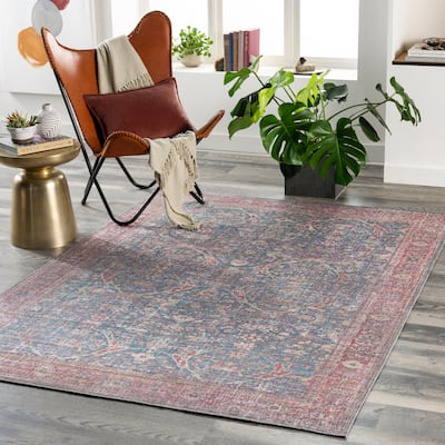 Artistic Weavers Ozias Traditional Floral Machine Washable Area Rug