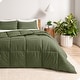 preview thumbnail 27 of 138, Bare Home Hypoallergenic Down Alternative Comforter Set Full - Cypress Green