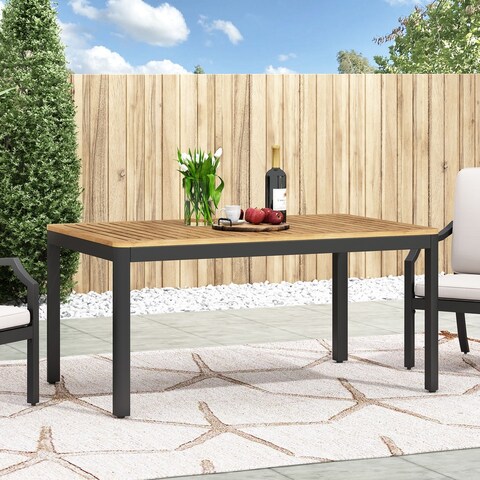 Doheny Outdoor Outdoor Aluminum Dining Table by Christopher Knight Home