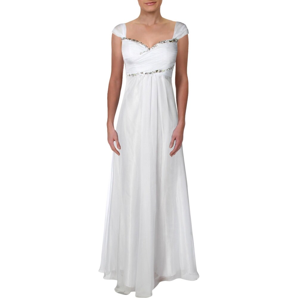 women's white evening gowns
