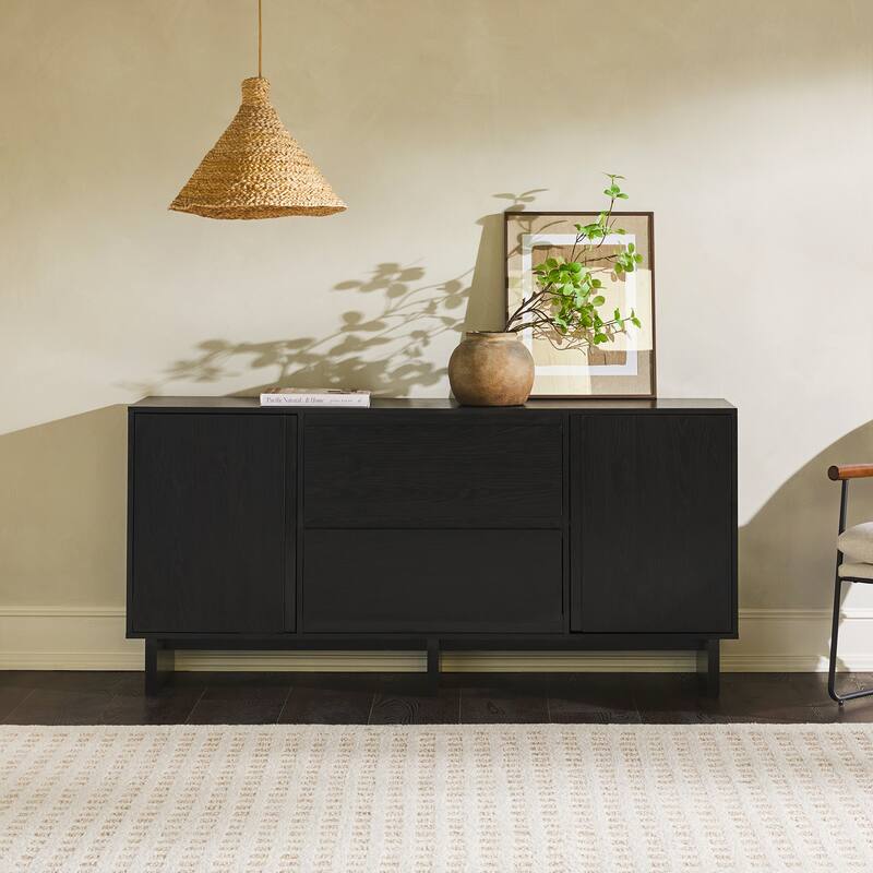 63" Scandi Sideboard with Beveled Drawers