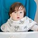 preview thumbnail 4 of 3, 2-in-1 Non-Slip Baby Burp Cloth and Bib - Bunny/Veggies, 2 pack