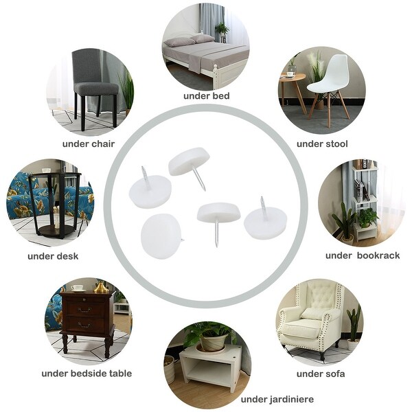 Nail in floor protectors online for chairs