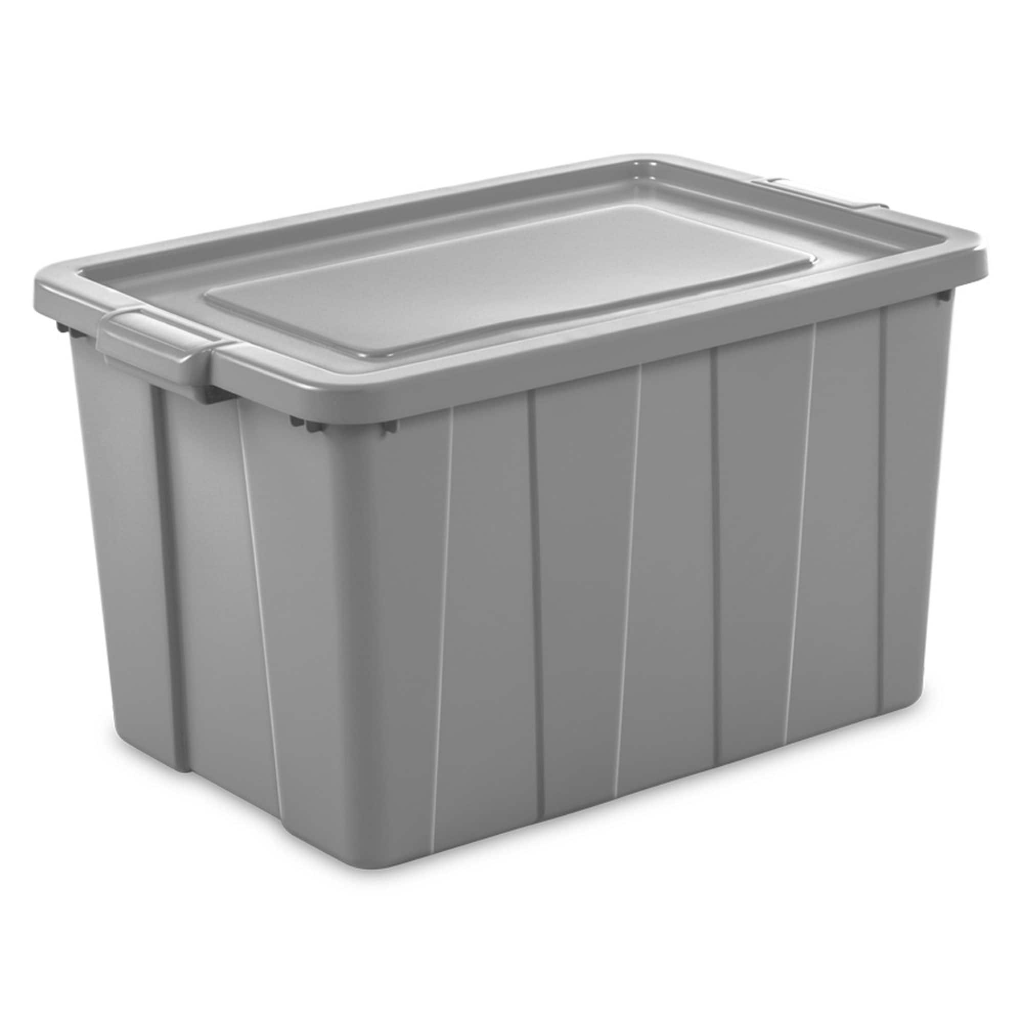 https://ak1.ostkcdn.com/images/products/is/images/direct/5e5df1930ff34fbbda7b0d44dd8fec90d414a524/Sterilite-Tuff1-30-Gallon-Plastic-Storage-Tote-Container-Bin-with-Lid-%2816-Pack%29.jpg
