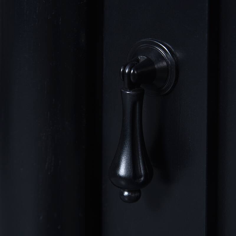 GDFStudio - Wexford Retro Freestanding Bathroom Vanity with Ceramic Sink, Solid Pine Wood Legs & Adjustable Shelf - 18'W