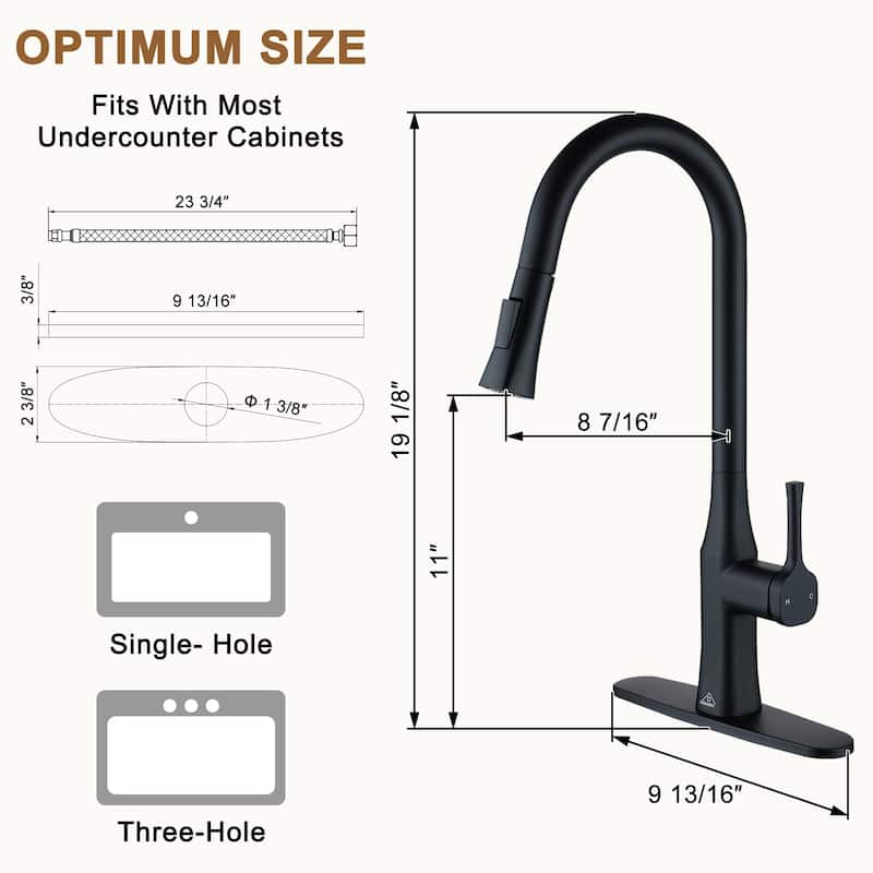 Single-Handle Pull-Out Sprayer Kitchen Faucet