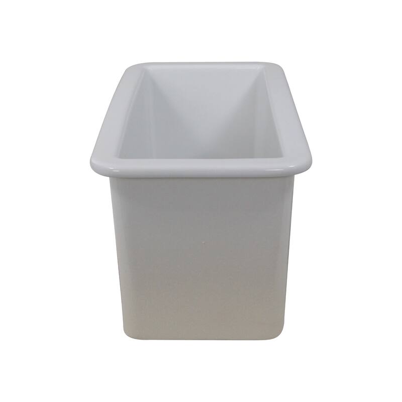 Petite Fireclay Island-Prep or Bar Sink - 9.25 x 18.25 x8.75 inches