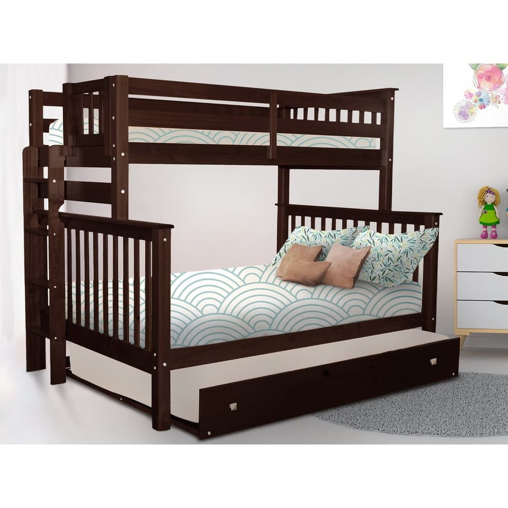 Taylor & Olive Trillium Twin over Full Bunk Bed Ladder, Full Trundle