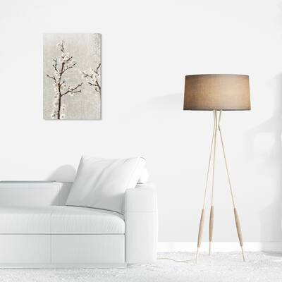 Wynwood Studio Canvas Floral and Botanical Like Cotton White and Global Wall Art Canvas Print