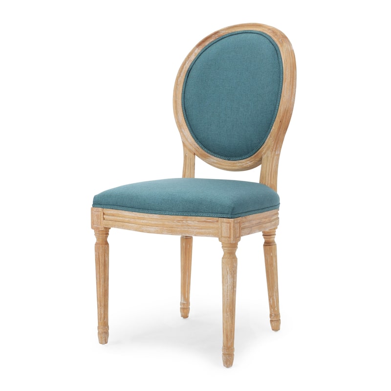 Phinnaeus French Country Fabric Dining Chairs (Set of 2) by Christopher Knight Home