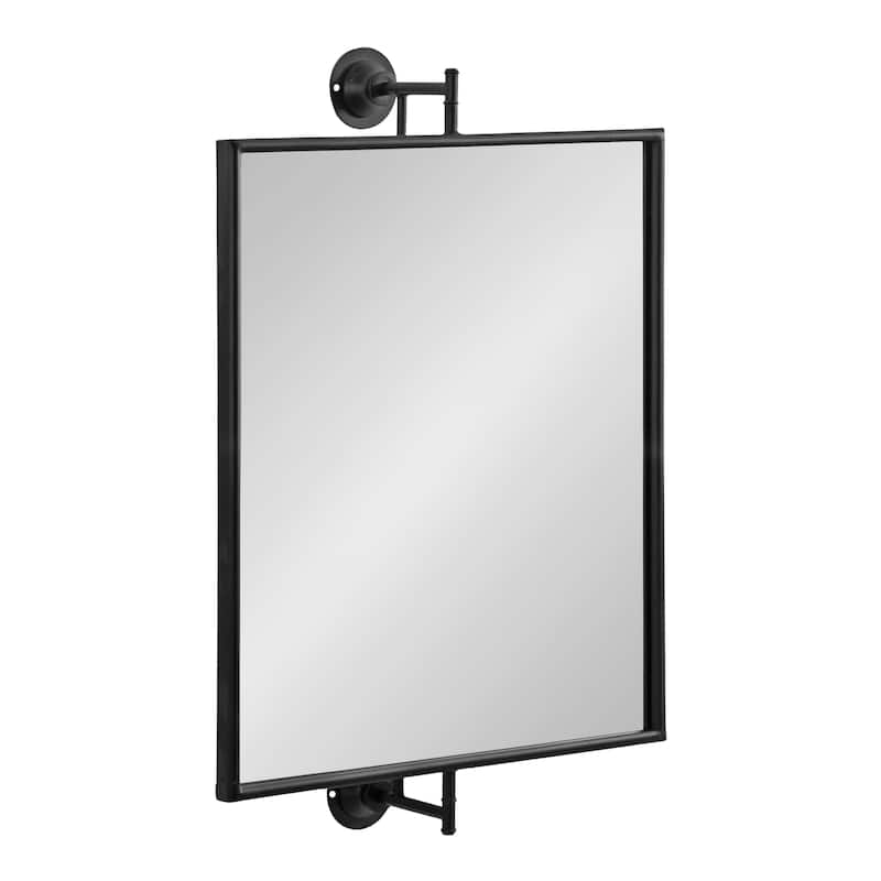 Kate and Laurel Darbridge Rectangle Pivot Mirror - 20x31x7 - Black