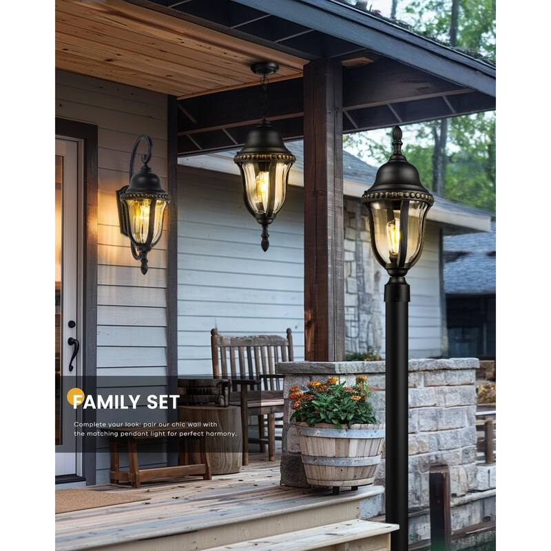 21" Outdoor Pendant Light, Ceiling Light