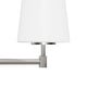 preview thumbnail 5 of 8, Hunter Nolita Vanity Wall Light - Bathroom - Contemporary, Transitional - White Glass Shades - Damp Rated!