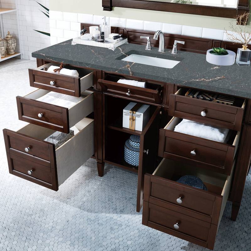 James Martin Vanities 650-V60S-FPBL Brittany 60" Free Standing Single