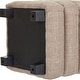 preview thumbnail 17 of 32, Modern Cube Ottoman with Tray Top and Hidden Storage Linen Seat