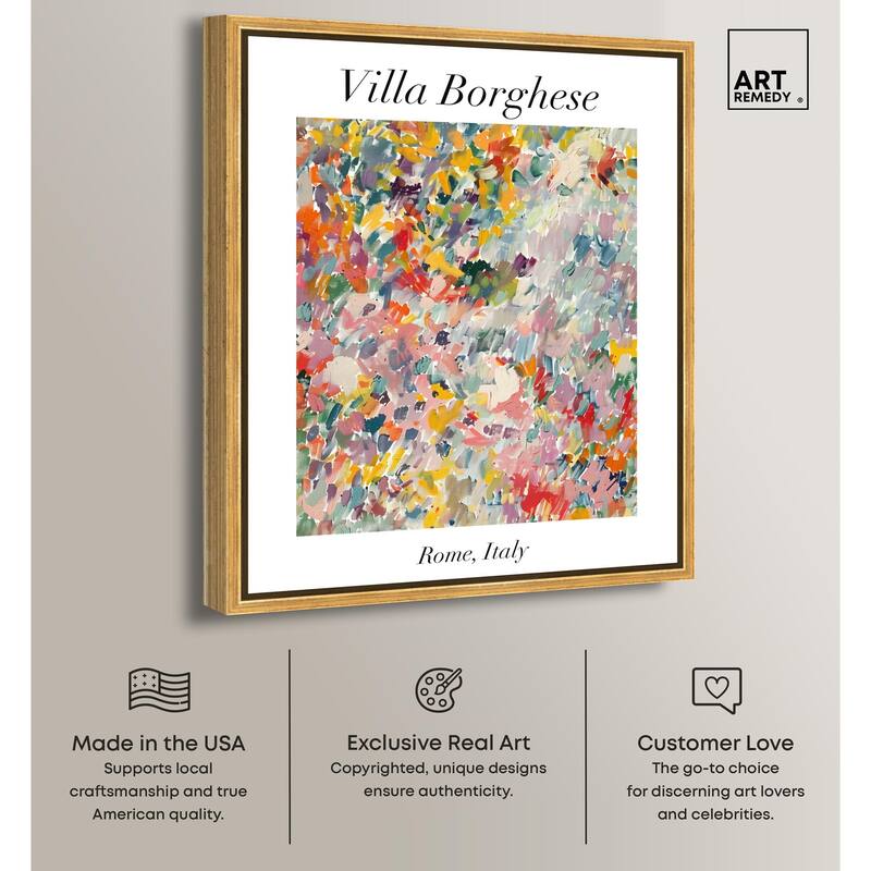 Villa Borghese Canvas by Art Remedy