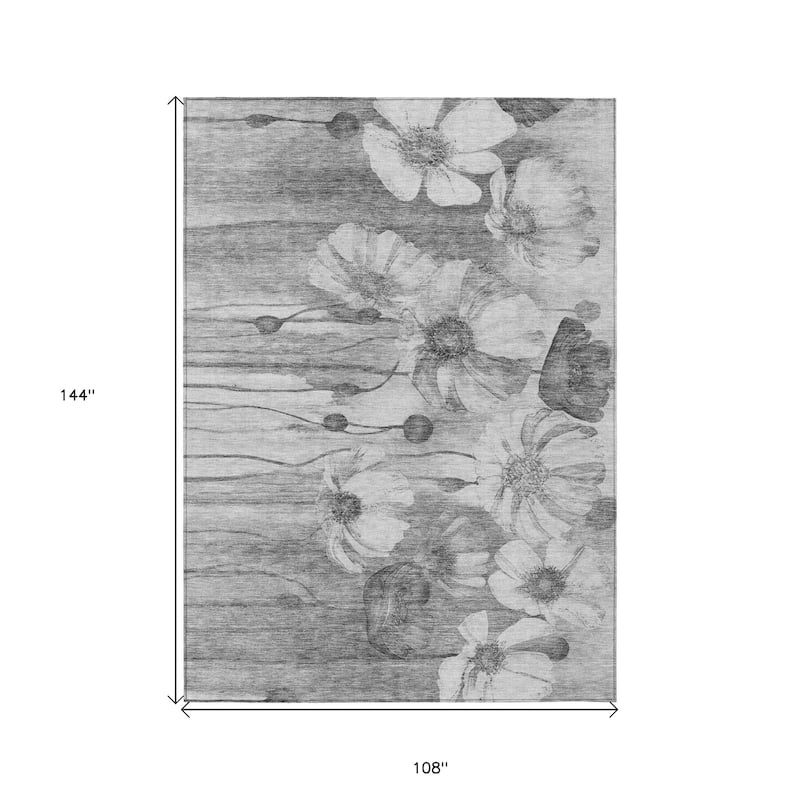 HomeRoots Floral Transitional Rectangle Outdoor Rug