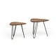 preview thumbnail 18 of 21, Middlebrook Arendal Guitar Pick Nesting Table Set